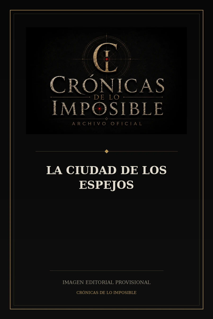 Imagen editorial provisional de La Ciudad de los Espejos