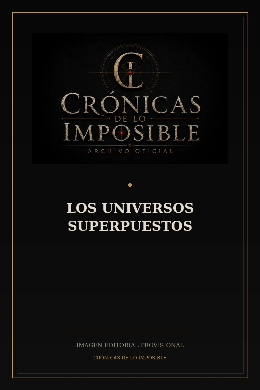 Imagen editorial provisional de Los Universos Superpuestos